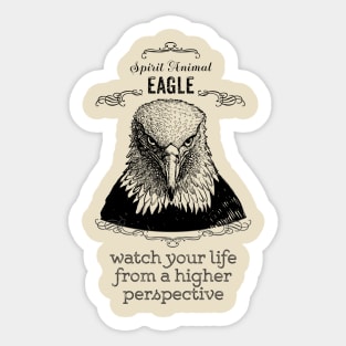 Spirit Animal - Eagle - black Sticker